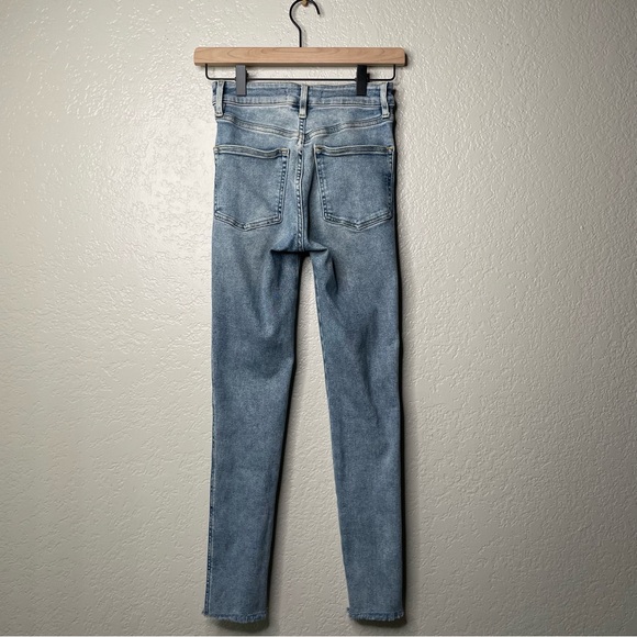 Free People We The Free Raw Hem High Rise Jeans Denim Jeggings Skinny - Picture 7 of 13